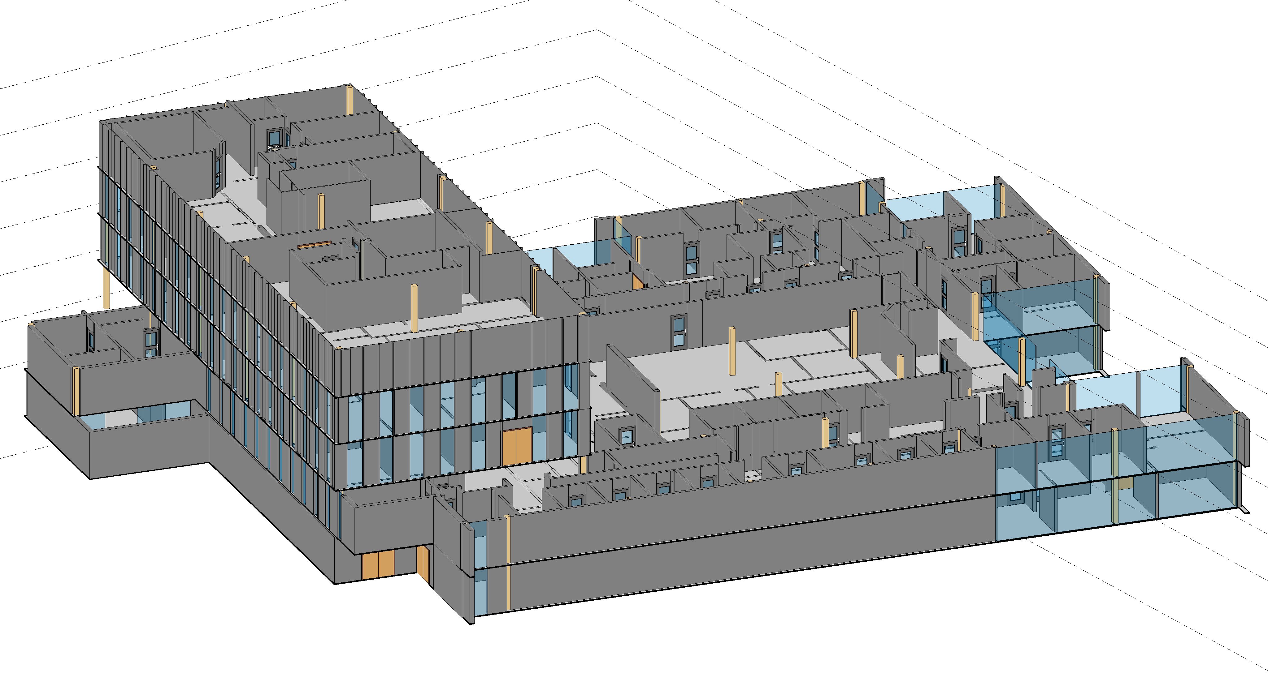 Revit model — administration building