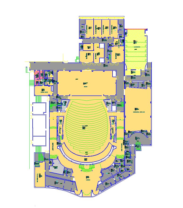Revit model — performing arts 1