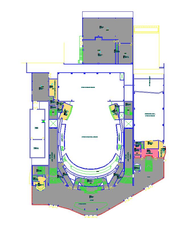 Revit model — performing arts 2